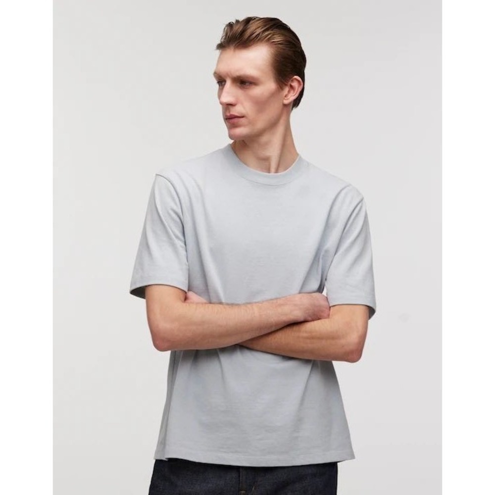 Madewell Relaxed Tee Mens M Glassware Blue Cotton Short Sleeve Minimalist Basic